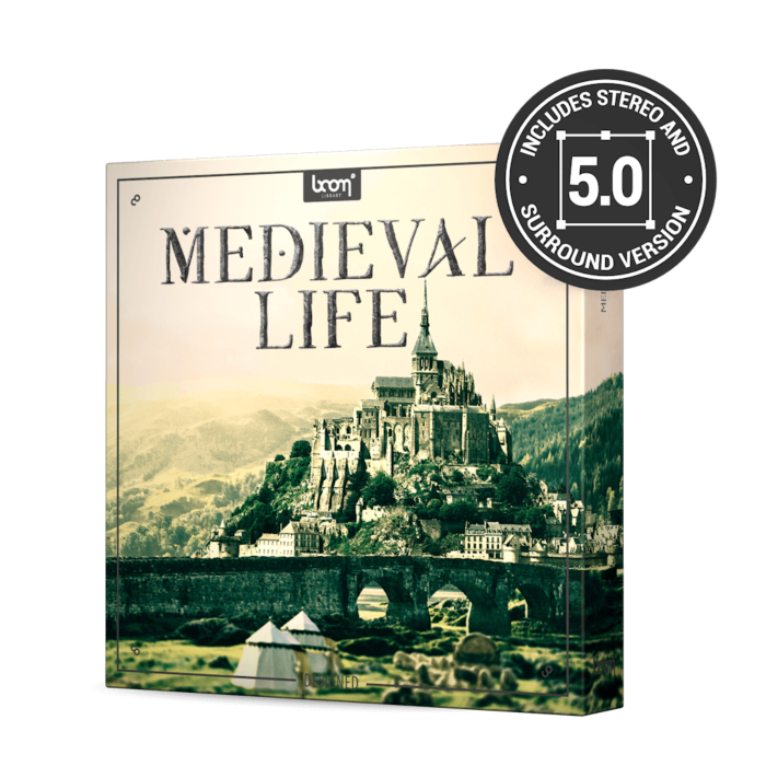 ambientes de som de fundo medieval ricos e vívidos como um mercado ou um acampamento - Boom Medieval Life DESIGNED - BOOM LIBRARY | Libraries-Boom Medieval Life DESIGNED - BOOM LIBRARY | Libraries ID-86517