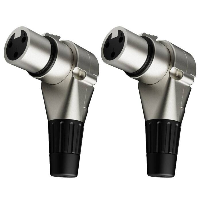 Wc 2043 Conector Xlr Femea Linha 90 Graus Wireconex 02 Unidades 1