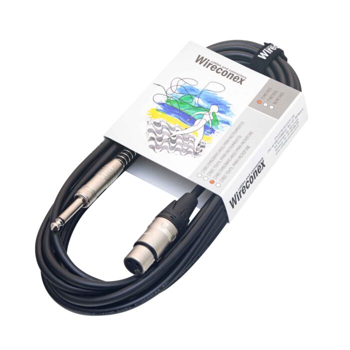 Cabo Para Microfone Emborrachado P10 Xlr 10 Metros Mpae-10 Wireconex 1