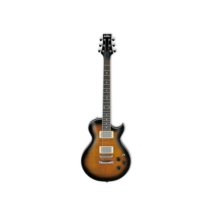 Ibanez gart 60 fa guitarra lp Guitarra Elétrica Ibanez Gart 60 FA, com 6 cordas de aço, formato do corpo em LP, cor Sunburst e madeira em Poplar e Flamed Maple Top. Acompanha 24 trastes, ponte Full Tune III, Captação em Classic Elite Braço e Ponte (Passiv