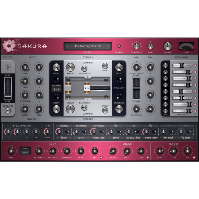 Instrumento de cordas de modelagem física - Image Line Sakura - Image Line  | Synth-Image Line Sakura - Image Line  | Synth ID-86817