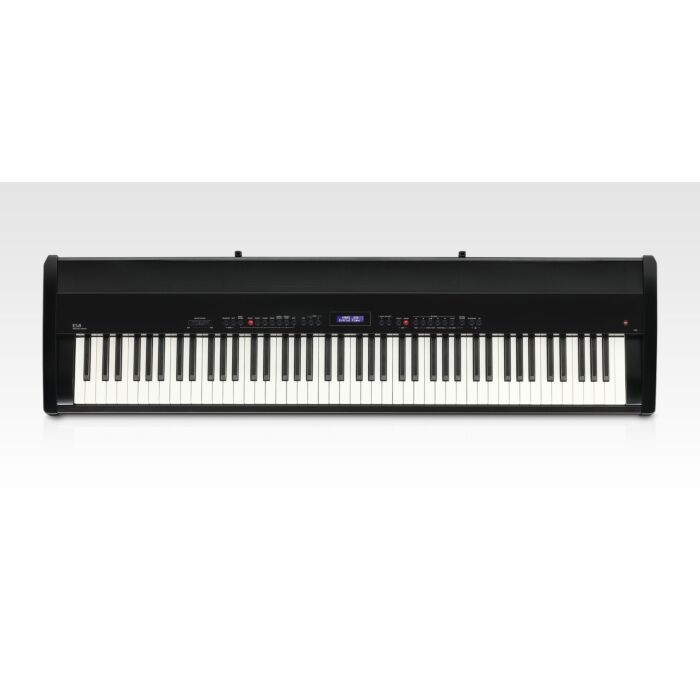 Kawai es8 piano digital KAWAI ES8 - Piano digital de 88 teclas balanceadas com cobertura de marfim sintético, mecanismo Responsive Hammer III ™ com simuladores “Let off”, tecnologia de 3 sensores e contrapesos balanceados, polifonia Máxima de 256 vo
