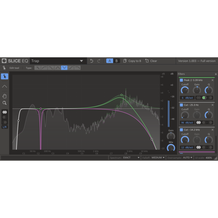 EQ paramétrico avançado - Kilohearts Slice EQ - Kilohearts | EQ-Kilohearts Slice EQ - Kilohearts | EQ ID-86311