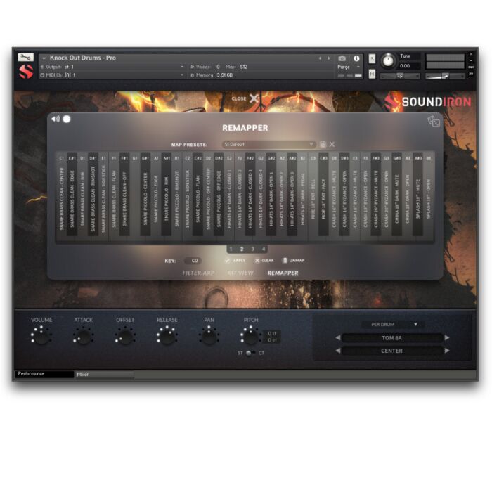 Kit de bateria personalizável de grande impacto - Knockout Drums - SOUNDIRON | Libraries-Knockout Drums - SOUNDIRON | Libraries ID-86082