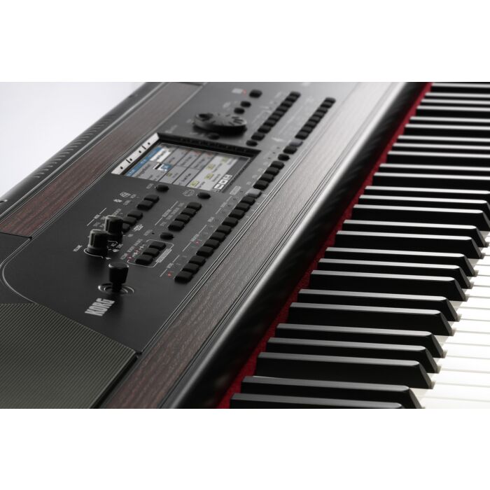 Korg havian-30 piano arranjador com estante Piano digital e arranjador Korg HAVIAN30 com estante ST-H30-BK-korg havian-30 piano arranjador com estante ID-3898