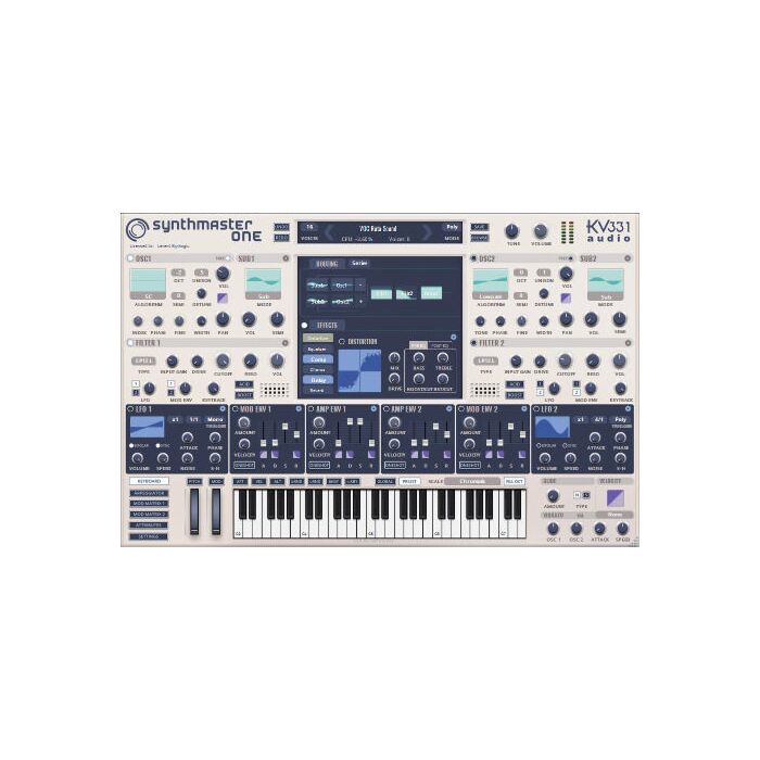 Sintetizador wavetable fácil de usar, 11 efeitos, arpejador, biblioteca de 1.250 predefinições - KV331 SynthMaster One - KV331 Audio | Synth-KV331 SynthMaster One - KV331 Audio | Synth ID-86807