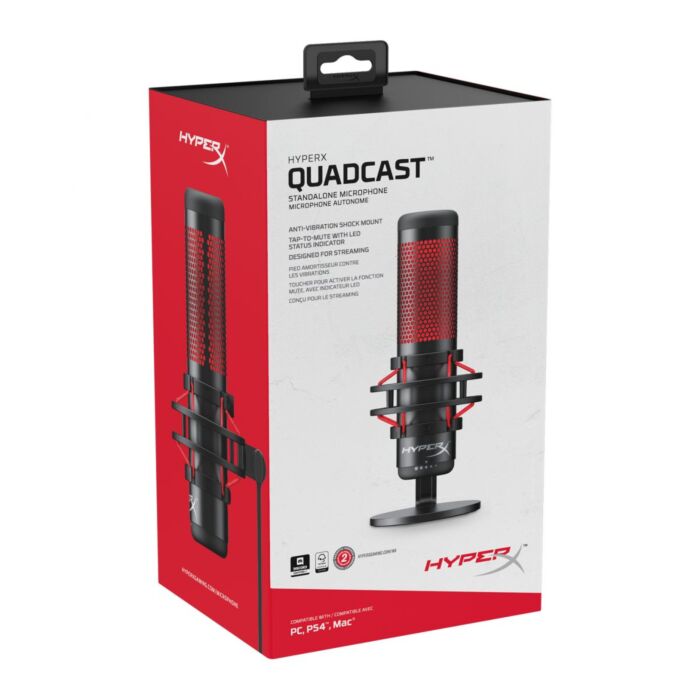 O microfone condenser HyperX QuadCast é a escolha perfeita para gamers e streamers que buscam qualidade de áudio superior. Com quatro padrões de captação, incluindo o exclusivo modo de foco, este microfone oferece uma ampla gama de opções para capturar o 