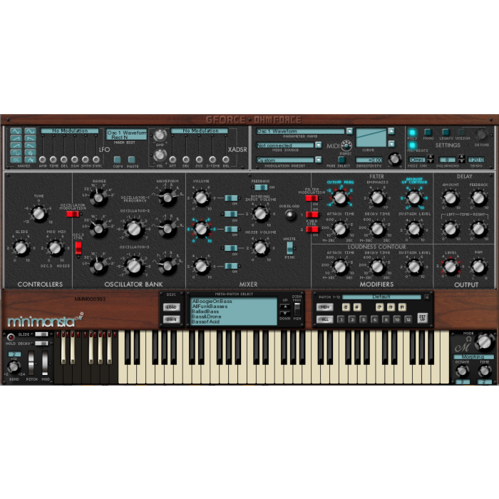 Minimonsta - emulação de 'Modelo D' premiada, altamente detalhada e precisa com muita atitude. - Minimonsta - GFORCE | Synth-Minimonsta - GFORCE | Synth ID-84926