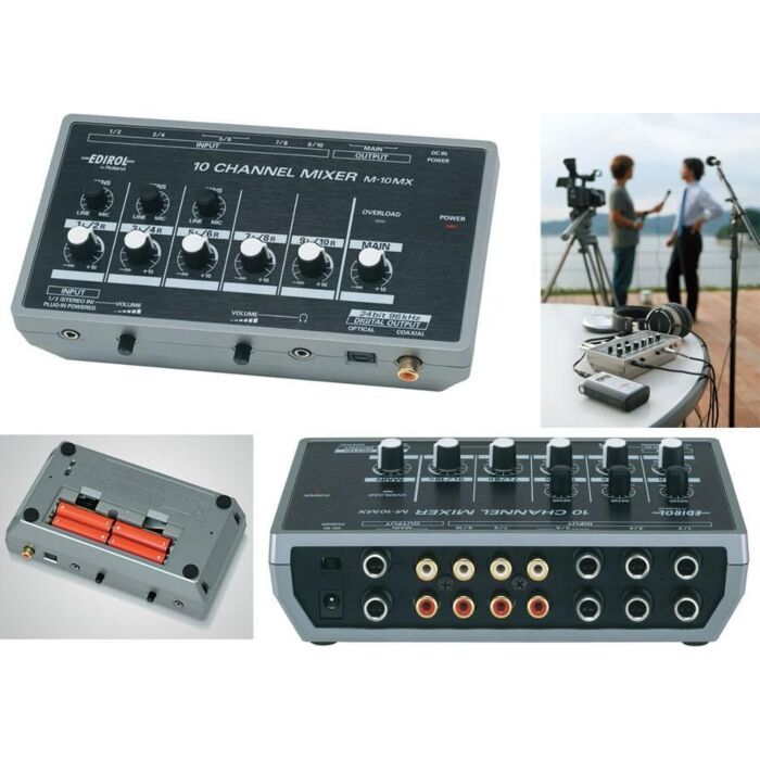 O mixer Roland Edirol M-10MX é uma excelente opção para quem busca qualidade e praticidade na hora de mixar áudio. Com 10 canais de entrada, incluindo duas entradas XLR com phantom power, e saídas estéreo balanceadas, ele oferece uma ampla gama de possibi