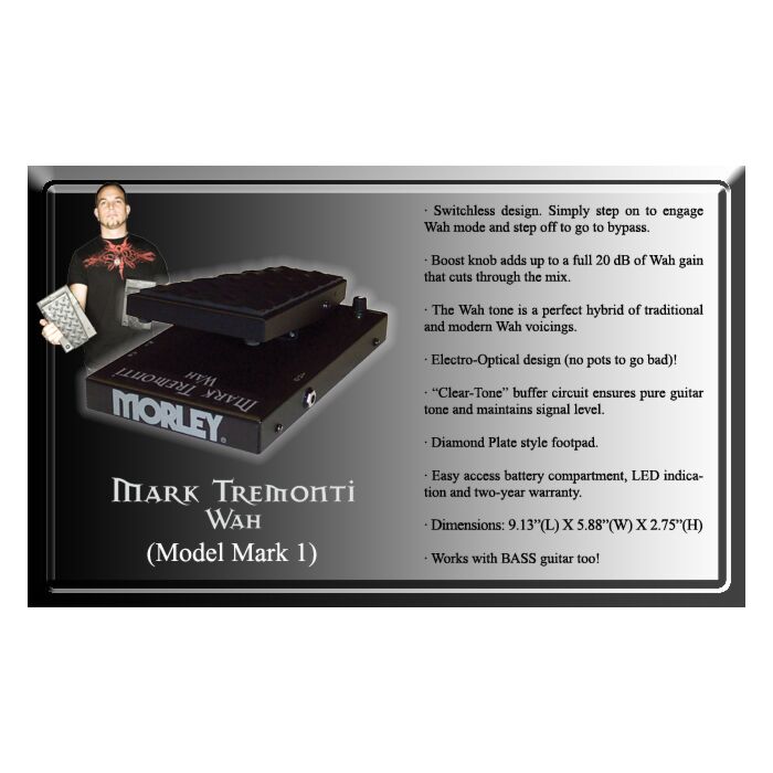 Morley mark 1 mark tremonti wah pedal Morley MARK 1 Wah Wah Pedal-morley mark 1 mark tremonti wah pedal ID-2977