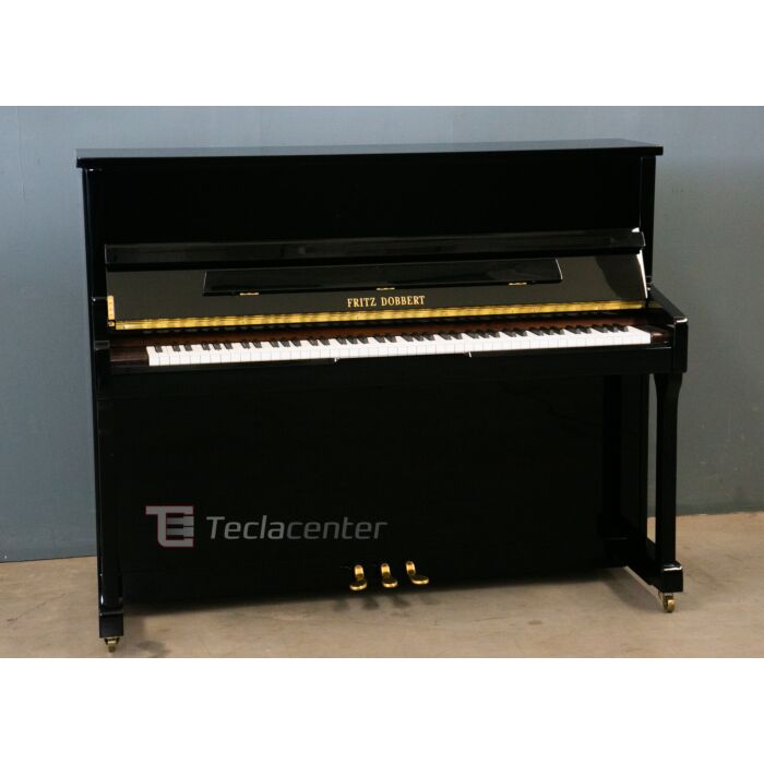 Piano vertical fritz dobbert fd116 Fritz Dobbert FD116 - Piano vertical de 88 teclas, 3 pedais, 116 cm de altura e 59 cm de profundidade, estrutura de madeira de 5 colunas de pinho maciço, tábua harmônica de pinho maciço com 1,22 m2, 9 costelas ou baralho