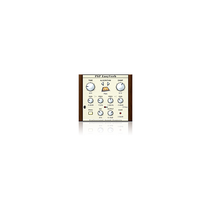 Plug-in de reverberação com 9 algoritmos de qualidade - PSP EasyVerb - PSP AUDIOWARE | Reverb-PSP EasyVerb - PSP AUDIOWARE | Reverb ID-86214