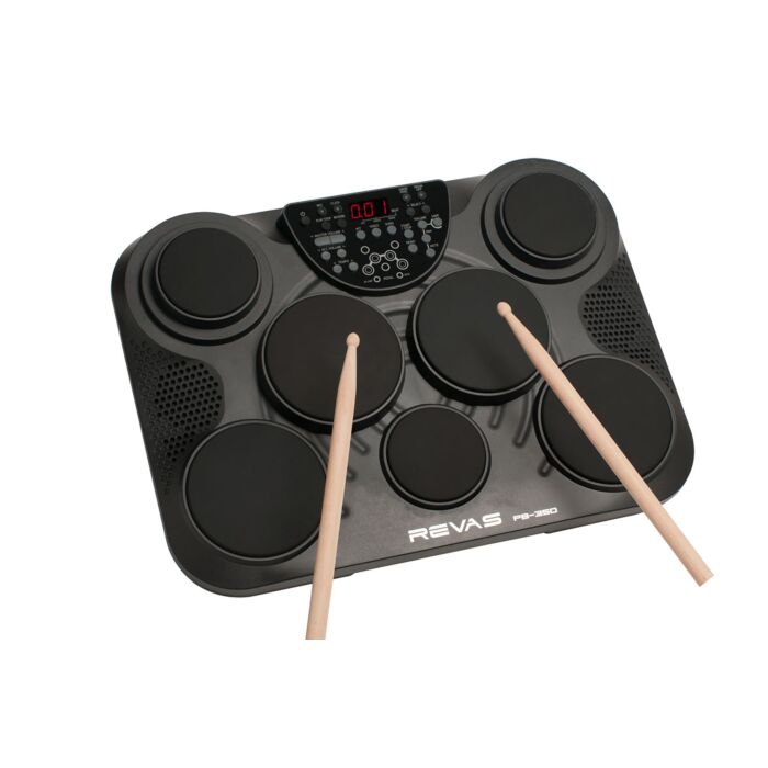 Roland revas pb-350 bateria portátil Bateria Eletrônica Portátil - Mini kit de bateria eletrônica com 7 pads sensitivos e dois pedais controladores de bumbo e chimbal. Possui 265 sons, 50 kits customiza´veis e 100 acompanhamentos. Metrônomo incluso e grav