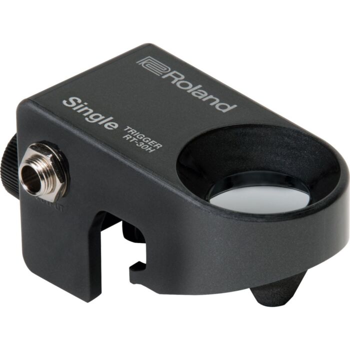 Roland rt-30h trigger Trigger para bateria e percussa~o acu´stica para caixa, tons e surdos. Sensor com resposta melhorada, compati´vel com qualquer aro (exceto de madeira) e pode ser usado em Pads Mesh-Head. Compati´vel com o TM-2, SPD-SX, SPD-30 OCTAPAD