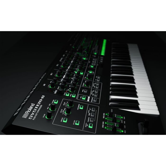 O Roland System-8 é um sintetizador plug-out de última geração que oferece uma ampla gama de sons e recursos avançados para músicos e produtores. Com sua interface intuitiva e design elegante, este sintetizador é capaz de produzir sons analógicos clássico