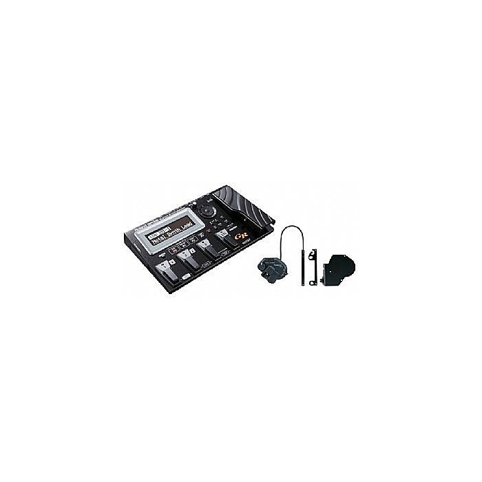 Roland gr-55gk bk + gk3 pedaleira sintetizador Sintetizador para guitarra com sons de piano, flauta, cordas e vários outros instrumentos na guitarra. Captador GK-3 incluso-roland gr-55gk bk + gk3 pedaleira sintetizador ID-2082