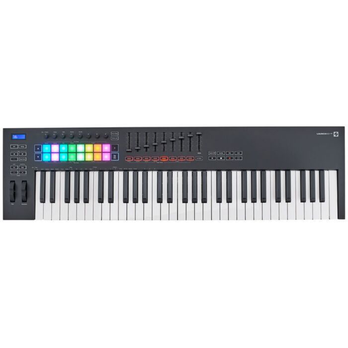 p>Teclado Controlador Novation LaunchKey 61 MK3 61 Teclasp>p>O Launchkey 61 MKIII da Novation e um teclado controlador USB de 61 teclas synth-styled, 16 launch pads retroiluminad-Novation Launchkey 61 MK3 Teclado Controlador USB com 61 teclas ID-83477