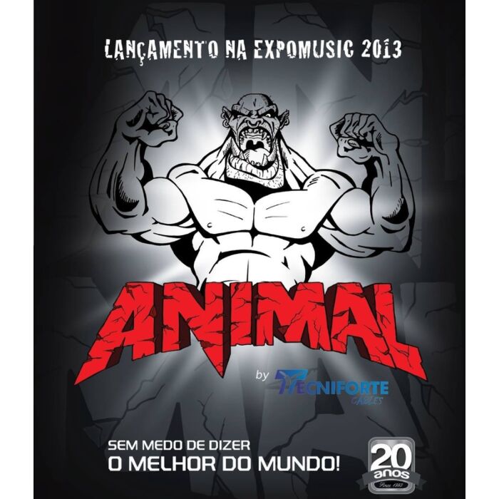 Tecniforte animal reto reto cabo Cabo para Guitarra / PA - Animal Emborrachado 10FT  ( 3,5m ) P10-P10-tecniforte animal reto reto cabo ID-2951
