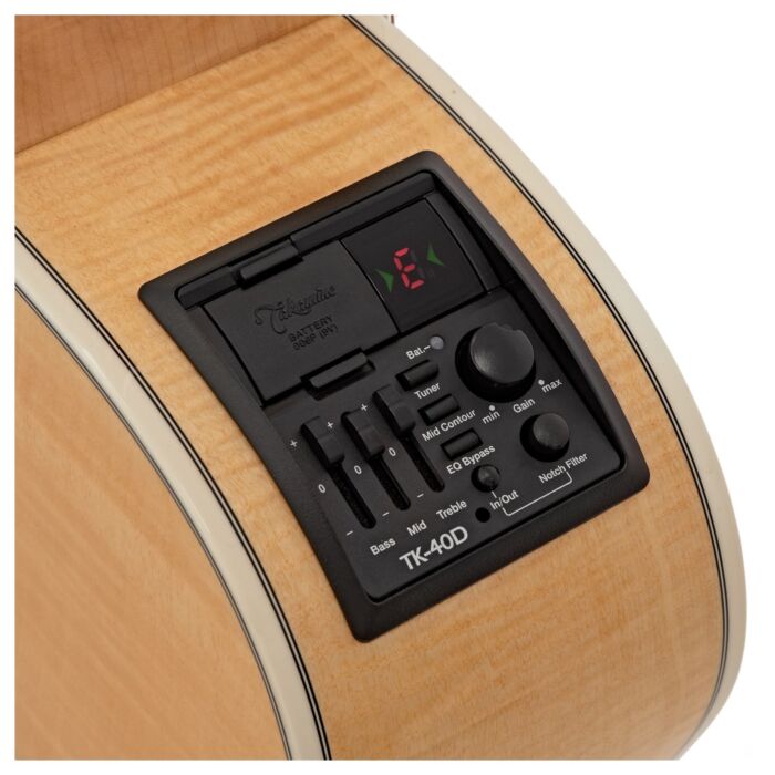 Violão takamine gj72ce n com pré tk40d VIOLAO TAKAMINE GJ72CE N - Violão Jumbo Takamine GJ72CE com cordas de aço, elétrico e com afinador, construído com tampo sólido de Spruce e corpo em Figured Maple, equipado com o pré-amplificador TK-40D. -violão taka