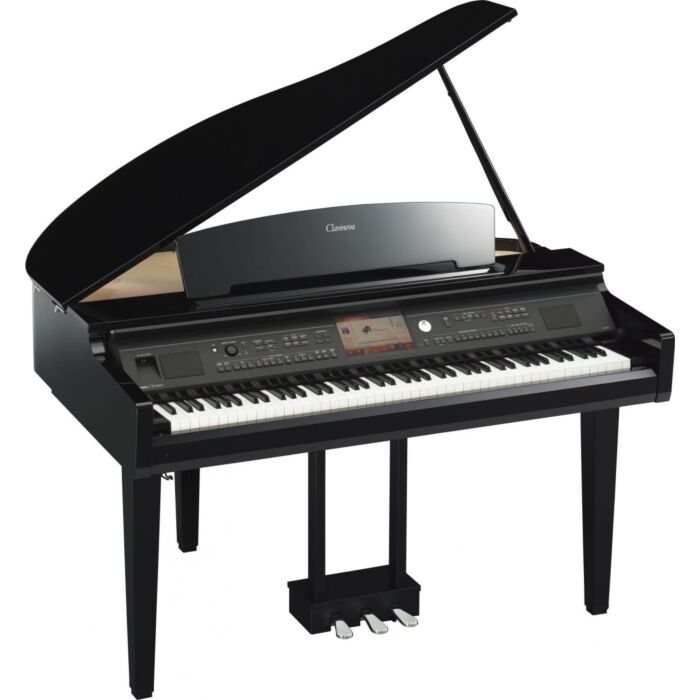 Yamaha clavinova cvp-709gp piano Yamaha Clavinova CVP-709GP - piano digital ¼ de cauda com 600 ritmos e 1270 sons incluindo sons dos melhores pianos acústicos Yamaha CFX e Böesendorfer Imperial, teclas em madeira com mecanismo NWX e acabamento em marfim s