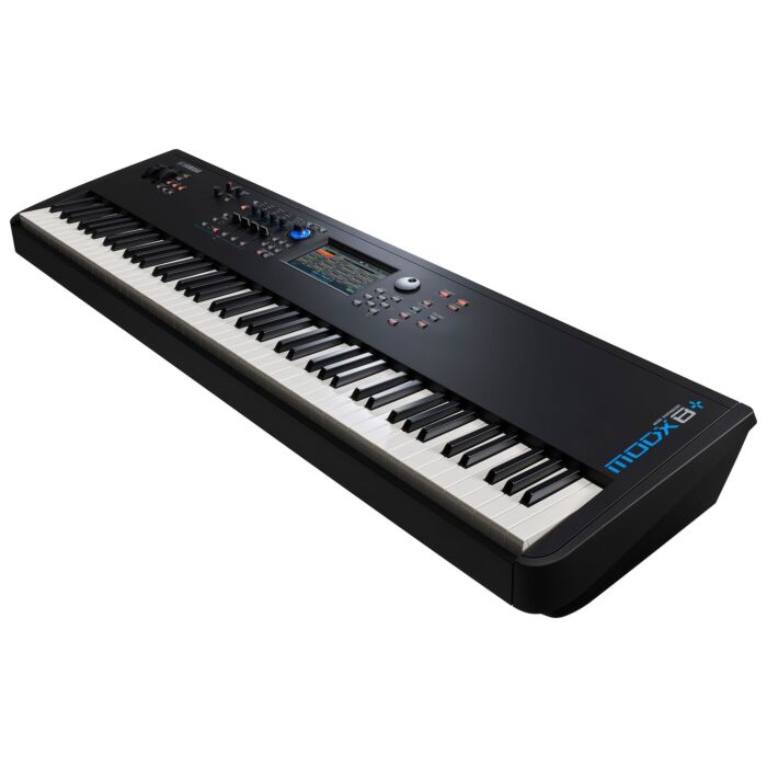 Sintetizador Pro com 61 teclas, teclado semipesado .Com Motor Sonoro FM-X de 64 notas de polifonia,e Motor Sonoro AWM2 com 128 notas de polifonia estéreo, Tela sensível ao toque LCD VGA widescreen colorida TFT de 7 polegadas. Capacidade de Waveform total 