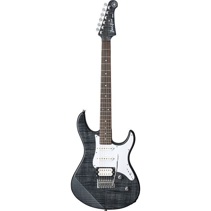 Yamaha pacifica212vfm-tb guitarra Guitarra com 22 trastes, corpo em alder, braço em maple, escala em Rosewood, tarrachas diecast, 2 captadores Alnico V Single e 1 Alnico V Humbucker, ponte Vintage Tremolo with Block Saddle, pickup switch com 5 posições, M