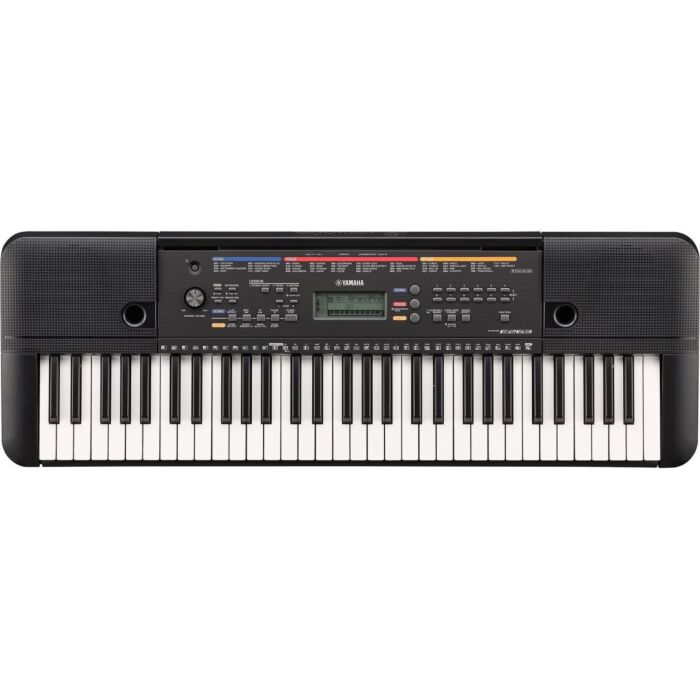Yamaha psr-e263 teclado portátil - showroom Yamaha PSR-E363 - Teclado portátil, com 61 teclas de tamanho regular, 385 sons e 100 ritmos, lições internas, polifonia de 32 notas, gravador interno com capacidade de 300.000 notas, entrada para pedal de Sustai