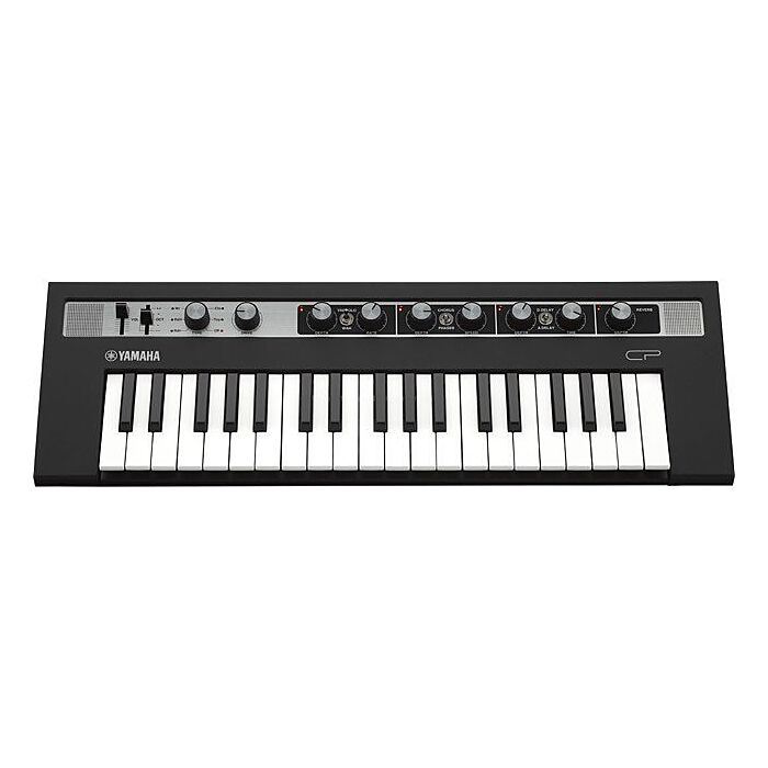 Yamaha Reface CP Piano Elétrico Sons dos lendários pianos digitais CP, 128 notas de polifonia,37 teclas compactas e sensitivas de alta qualidade efeitos Vintage (VCM Wah,Drive,Tremolo, Digital/Analog Delay, Reverb vintage,etc), Midi in/out e Conexão USB p
