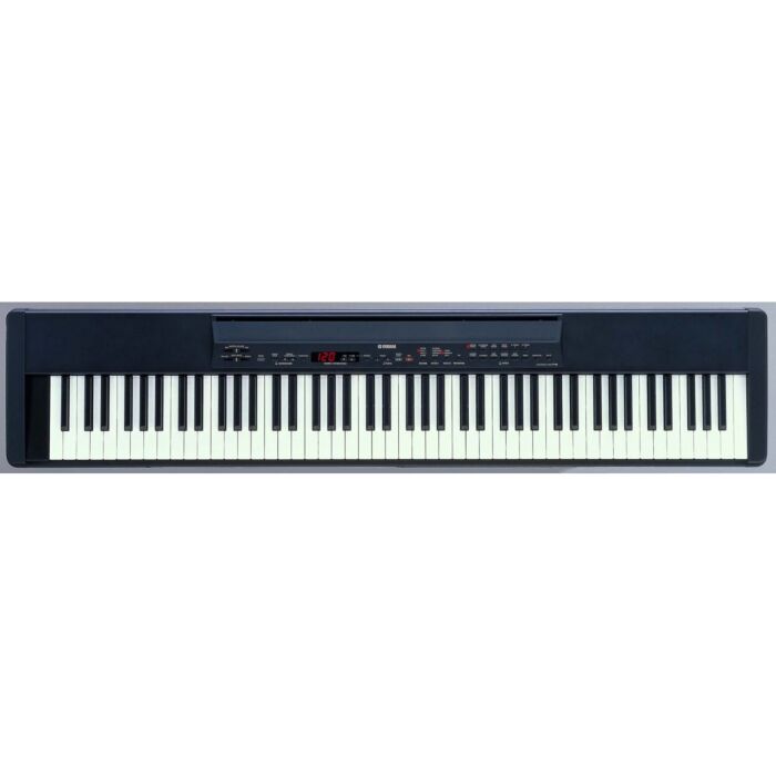 O Yamaha P-80 é um piano digital de 88 teclas com peso de piano acústico, proporcionando uma experiência de tocar semelhante a um piano real. Com 12 sons AWM e 64 vozes de polifonia, este piano digital é perfeito para músicos de todos os níveis. Além diss