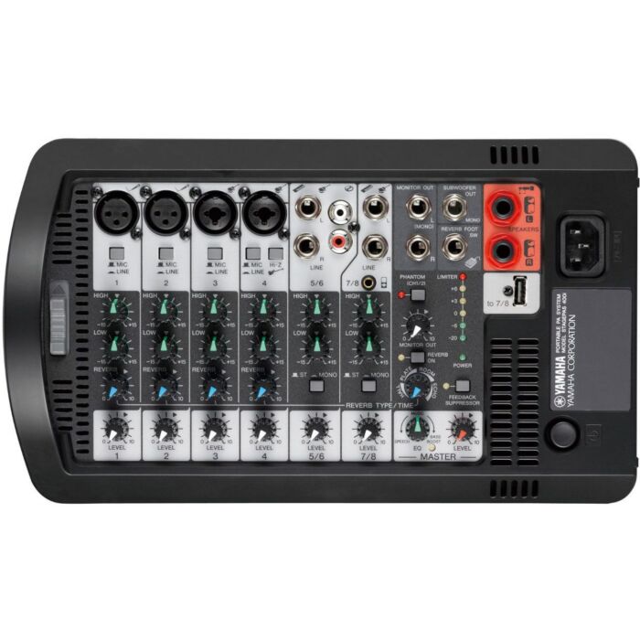 Yamaha stagepas 400i caixa ativa pa Sistema de som portátil amplificado com 400W 08 canais, phantom, digital reverb SPX-yamaha stagepas 400i caixa ativa pa ID-2148