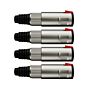 Conector P10 1/4 Femea Linha Trs Wc 197 Wireconex 04 Unidades 1