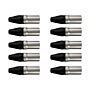 Kit Conector Xlr Macho Wc 1013 (10un) Wireconex 1