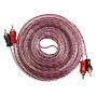 Cabo 2 X 2 Rca Transparente Automotivo 5m Storm 1