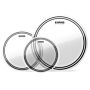 Kit De Peles Rock Evans EC2S Transparente ETP-EC2SCLR-R 1
