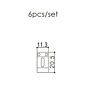 Saddles Ponte Niquelado (6 Unidades) Gotoh S101 N 1