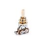 Chave Seletora 3 Posições Dourada/Creme Spirit BTG-GD-IV