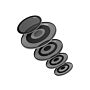 Kit Rock Completo de Peles Mudas Evans dB One EPPB-DB1-R