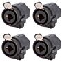 Conector Combo Xlr Fêmea Painel 3p Wc 330 Wireconex 04 Unidades 1
