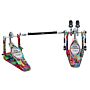 Pedal Duplo Edição Limitada 50 Anos Psychedelic Rainbow Tama Iron Cobra 900 Rolling Glide 50th Anniversary HP900RWMPR
