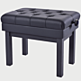 Banco de Piano BULARA TM58 Ajustável com Pernas Metálicas - Preto Fosco