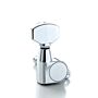 Tarraxa Blindada (L3+R3) Cromada (6 Peças) Gotoh SG360-07 C