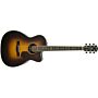 Violao fender triple'0 com case pm-3 deluxe paramount series Violão 6 cordas- Corpo estilo Orchestra Cutaway- tampo em sitka spruce maciço c/ friso quadriculado- fundo e lados em rosewood indiano maciço c/ friso branco- acabamento brilhante- braço em maho