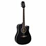 Violão Giannini GDC1 CEQ SBK - Folk Cutaway GDC1 Eletroacustico Preto Fosco