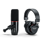 Kit FOCUSRITE Vocaster Broadcast: Microfone DM14V + Fone HP60V - Podcast
