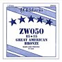 Corda Avulsa Violão Aço .050 D Addario 80/15 Bronze ZW050