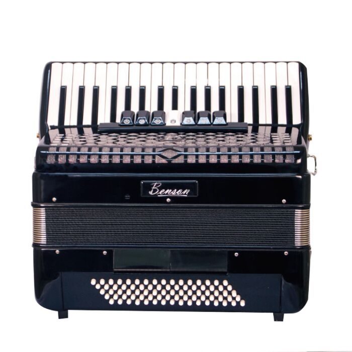 Acordeao 80 baixos Benson BAC80-7SBK preto, 9 registros 1 Acordeao 80 baixos Benson BAC80-7SBK preto, 9 registros 1