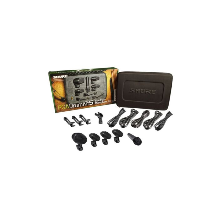 Kit de Microfone Shure PGADRUMKIT5 para Bateria 5 pecas 1