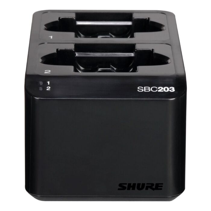 Carregador duplo Shure SBC203-BR para bateria de ion litio 1