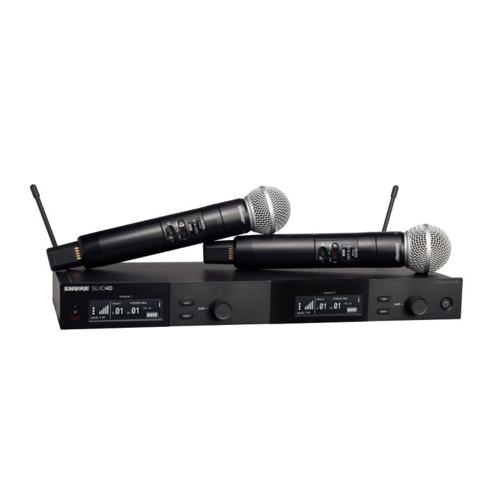 Sistema sem fio Shure SLXD2/SM58 SLXD24D/SM58-G58 microfones 1
