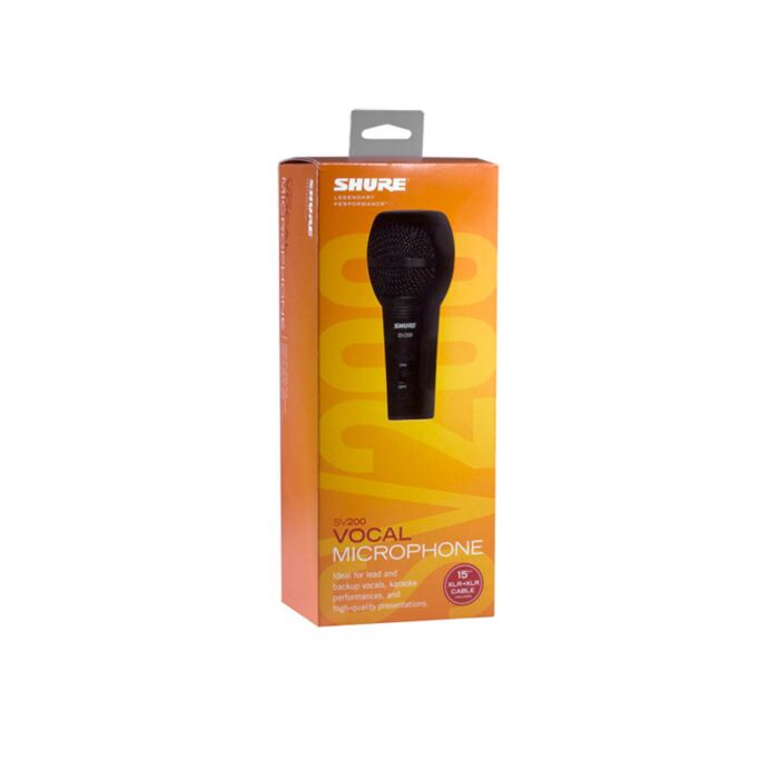 Microfone Shure SV200-W unidirecional cardioide com fio 1